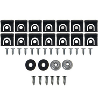 1964 1/2 - 1965 Mustang Convertible 36pc Window Front Moldings Mounting Hardware
