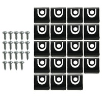 1964 1/2 - 1965 Mustang Coupe 38pc Window Rear Moldings Mounting Hardware