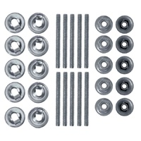 1967 - 1968 Mustang Fastback 30pc Air Vent Grills Outside Mounting Hardware