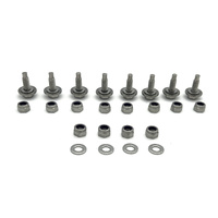 1971 - 1973 Mustang Shock Tower Braces Stainless Mounting Hardware