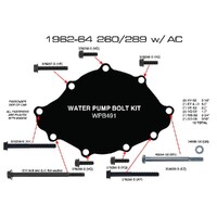 1964 Mustang Water Pump Bolts (260, 289 w/ A/C)