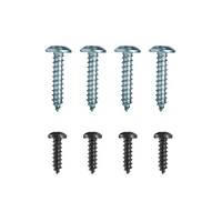1964 1/2 - 1966 Mustang 8pc Armrest Base & Base Standard Interior Mounting Hardware (Without Nuts)