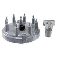 Distributor Cap, Rotor & Adapter Kit Suit Various 1977 - 1987 Duraspark Ford V8 Engines - Grey