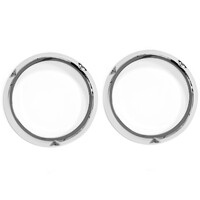 1966-77 Ford Bronco Chrom Headlight Bezel Trim Ring - Pair