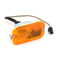 1966-68 Ford Bronco Turn Signal Parking Light Assembly (Left or Right) Amber Lens