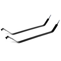 1978-1996 Ford Bronco Fuel Tank Upper Straps For 33 Gallon Black Pair