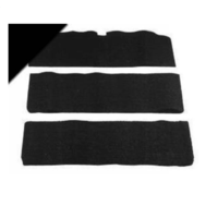 1965 - 1968 Mustang Fold-Down Seat Carpet (Black, 100% Nylon)