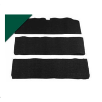 1966 - 1968 Mustang Fastback Fold-Down Seat Carpet - Dark Green