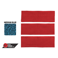 1966 - 1968 Mustang Fastback Fold-Down Seat Carpet - Medium Blue