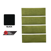 1971 - 1973 Mustang Fastback Fold-Down Seat Carpet (100% Nylon) Black
