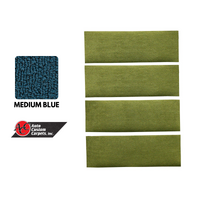 1971 - 1973 Mustang Fastback Fold-Down Seat Carpet (100% Nylon) Medium Blue