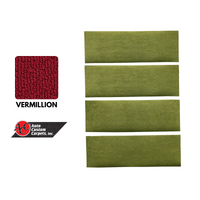 1971 - 1973 Mustang Fastback Fold-Down Seat Carpet (100% Nylon) Medium Red