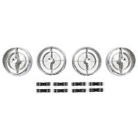 1965 Mustang Air Conditioner Fan Register 4 Piece Set With 8 Clips For Underdash Hang-On Unit