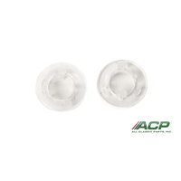 1965 - 1970 Door Lock Knob Grommets, Clear Plastic, PAIR