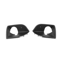 1971-73 Mustang Deluxe Black Plastic Door Handle Trim Cups - Pair