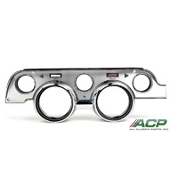 1967 Mustang Instrument Bezel - Deluxe Brushed Aluminum Finish