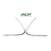 1969-70 Ford Mustang Fastback Quarter Window Molding - Pair