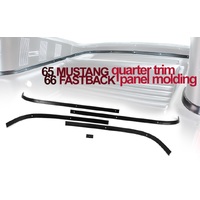1965-66 Mustang Fastback 5pc Inner Quarter Trim Molding Set