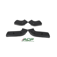 1968-70 Mustang/Cougar 4pc Seat Side Hinge Cover Set - Black