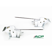 1971-73 Mustang Convertible Sunvisor Bracket Assembly w/Rod - Pair