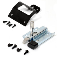 1965-66 Mustang Fastback Fold Down Rear Seat Latch & Cover Set