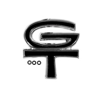 1966-67 Mustang Gas Cap Black GT Emblem