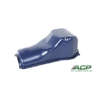 1970-73 Mustang Oil Pan 302C 351C - Blue with Baffle
