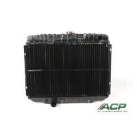 1967 - 1970 Mustang Radiator, V8 390/428 (70 302/351 AC Only) LH Out - Copper 3 Row Large Tube, 24"