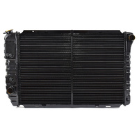 1971-73 Mustang Radiator V8 302 351 390 400 429 460 LH Out - Copper 3 Row Large Tube, 26"