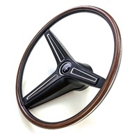 1970-73 Mustang Steering Wheel - Woodgrain Rim-Blow