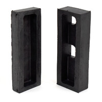1967-73 Ford Mustang Heater Core End Cap Set w/ Air Conditioning