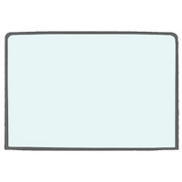 1967 - 1968 Mustang Flush-Mount Rear Glass Kit - Fastback - Green Tint