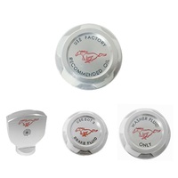 2015 - 2017 Mustang EcoBoost Billet Engine Bay Dress Up Cap Cover Kit with Pony Logo