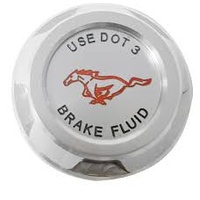 2015 - 2016 Mustang Billet Brake Master Cylinder Cap Cover with Pony Logo
