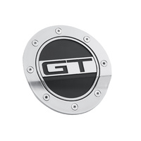 2015 - 2020 Mustang GT Comp Series Fuel Door - Silver/Black