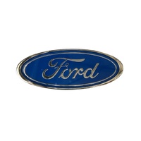 Slim Light Blue Ford Oval Bootlid Badge 75mm for Fairlane ZJ ZK ZL LTD FC FD FE