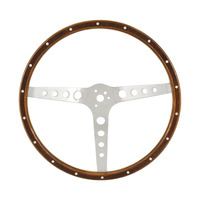 1964 - 1973 Mustang Style 15" Wood Steering Wheel 