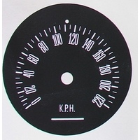 Ford Falcon XW XY Conversion 140 Mph To 220 Kph Speedo Decal
