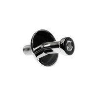 Chrome Door Lock Striker for GM 1965 - 2002 7/16" Thread