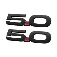 2015 - 2020 Mustang Fender Emblems - Black GT - Genuine Ford - Pair