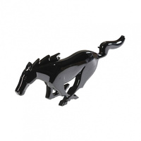 2010-14 Mustang Grille Emblem - Black Chrome
