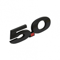 2011-14 Mustang 5.0 Fender Emblem - Black Chrome