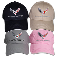 Chevrolet C7 Corvette Logo Hat (Grey)