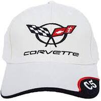 Chevrolet Corvette C5 Logo Hat (White)