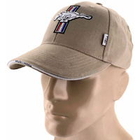 Mustang Tribar Logo Hat (Tan)