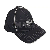 Ford Logo Flex Fit Hat - Black, S/Med