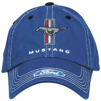 Mustang Tribar Logo Hat (Blue)