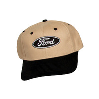 Ford Oval Logo Hat (Black & Tan)