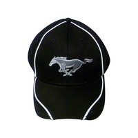 Mustang Running Horse Pro-Soft Mesh Hat, Black