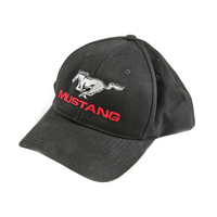 Mustang Hat (Black & Silver)